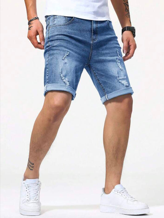 DENIM SHORTS